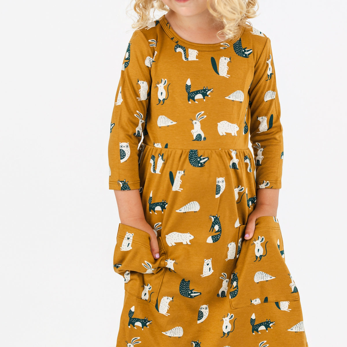 Baby/Kids' Bamboo Clementine Dress | Scandi Critters