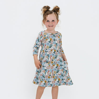 Baby/Kids' Bamboo Clementine Dress | Floating Floral
