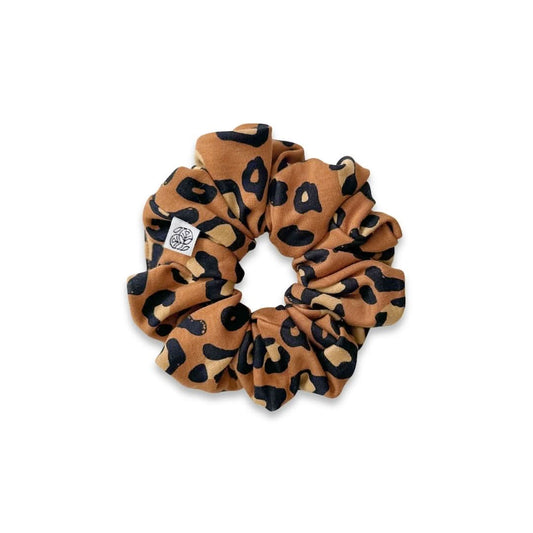 Bamboo Scrunchie | Bronze Leopard