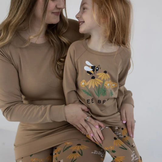 'Bee Brave' Bamboo Pullover | Doeskin