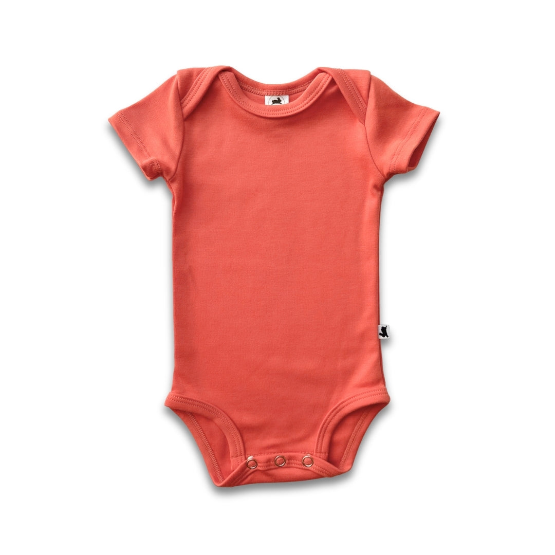 Bamboo Baby Short-Sleeved Onesie | Tidal Blue - additional view
