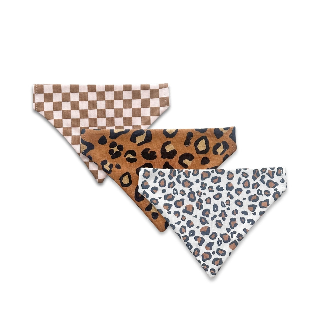 Pet Bamboo Bandana | Blush Checkers
