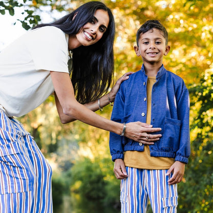 Kids' Bamboo Terry Denim Echo Jacket | Blue Denim