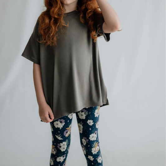 Youth Bamboo Oversized T-Shirt | Graphite