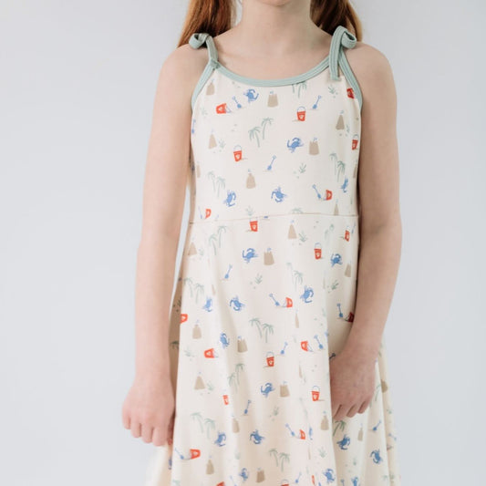 Kids' Bamboo Bow Strap Dress | Digging It
