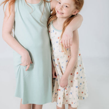 Kids' Bamboo Bow Strap Dress | Digging It