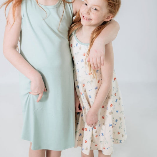 Kids' Bamboo Tank Shift Dress | Seaglass