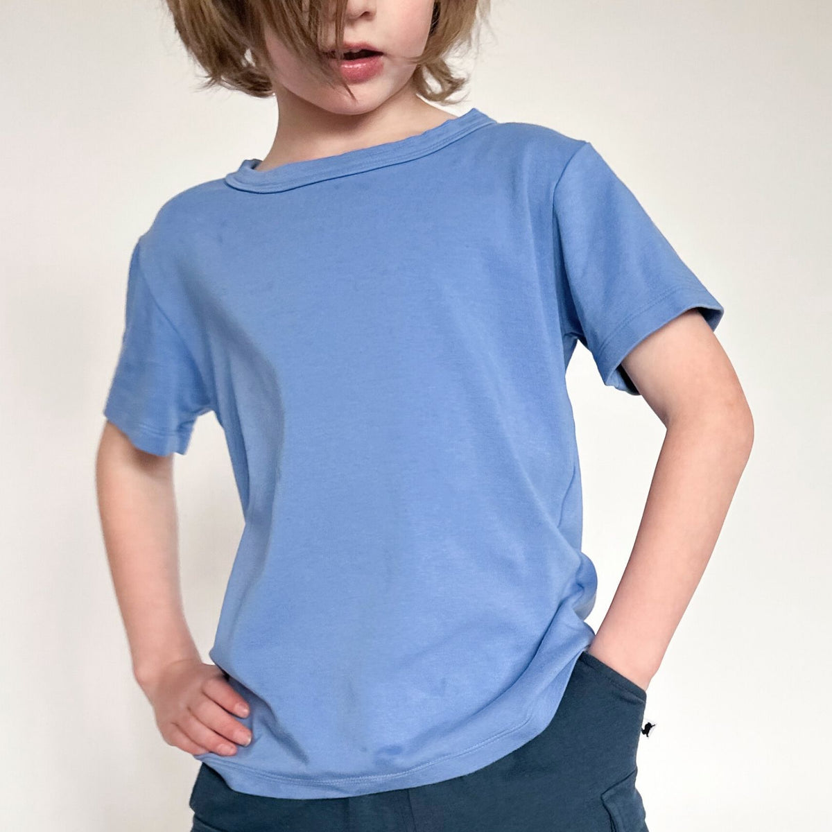 Youth Bamboo T-Shirt | Tidal Blue