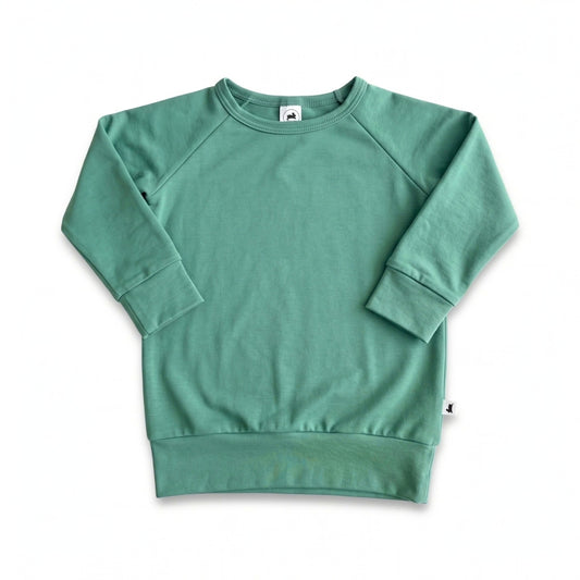Youth Bamboo Raglan Pullover | Spruce Green