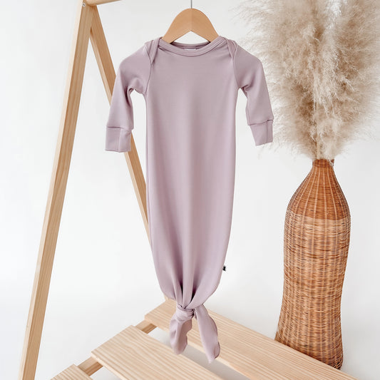 Baby Knotted Gown | Mauve
