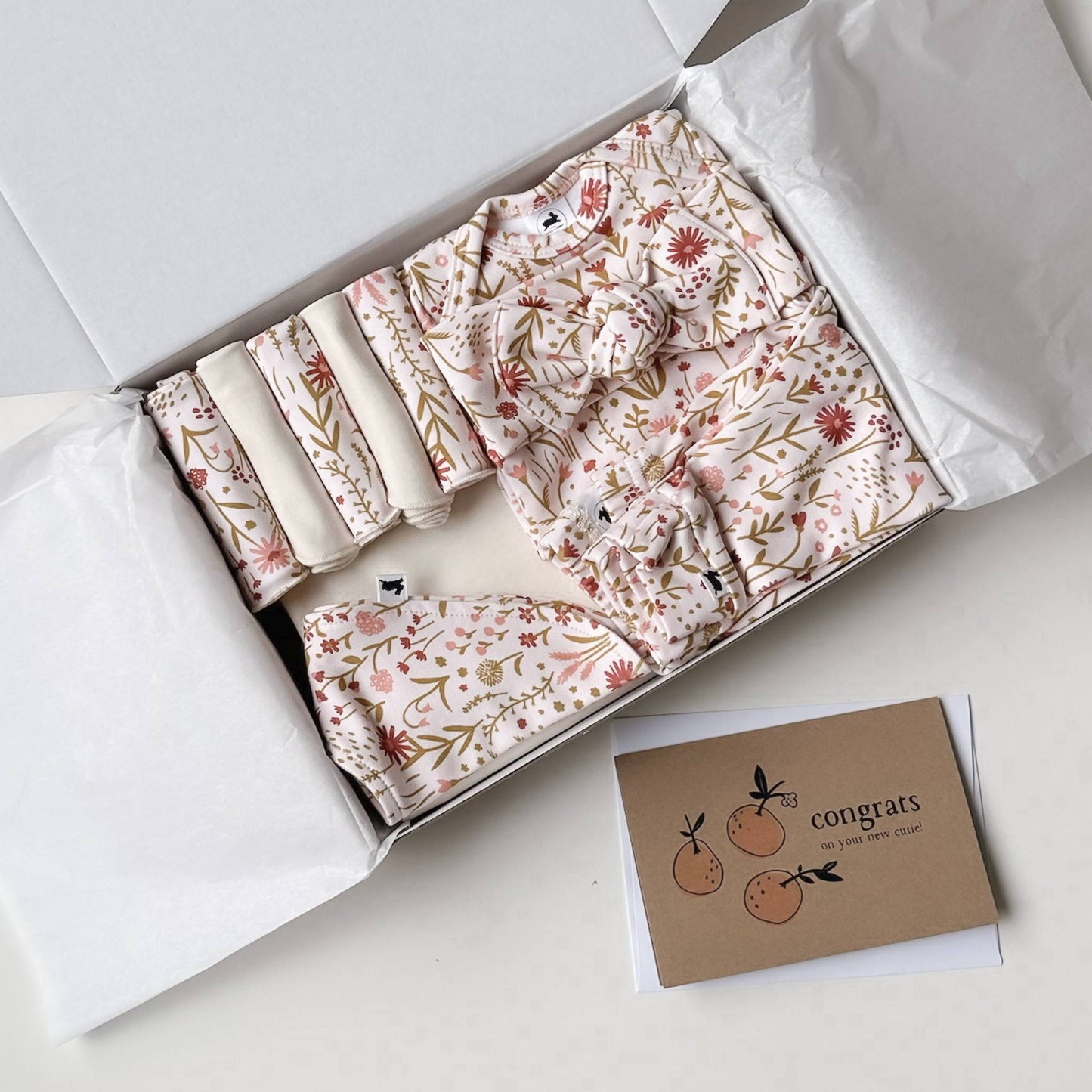 Bamboo Baby Capsule Gift Box - Meadow Muse & Cream