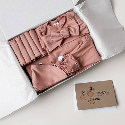 Bamboo Baby Capsule Gift Box - Terracotta