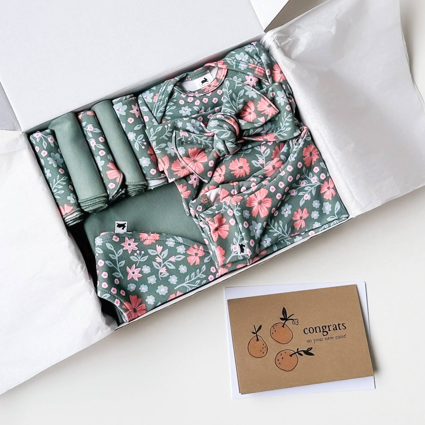 Bamboo Baby Capsule Gift Box - Floral Serenade & Eucalyptus