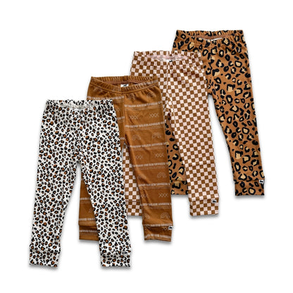 Kids’ Bamboo Leggings | Snow Leopard
