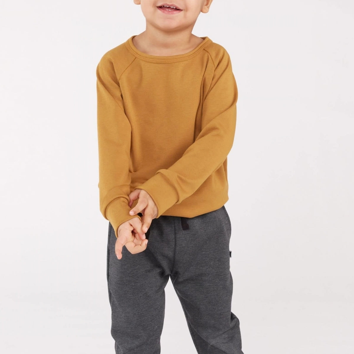 Baby/Kids' Bamboo Raglan Pullover | Umber