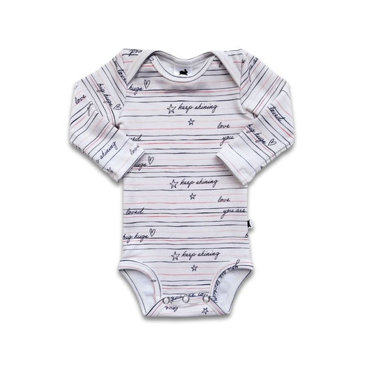 Bamboo Baby Long-Sleeved Onesie | Rosewood - additional view