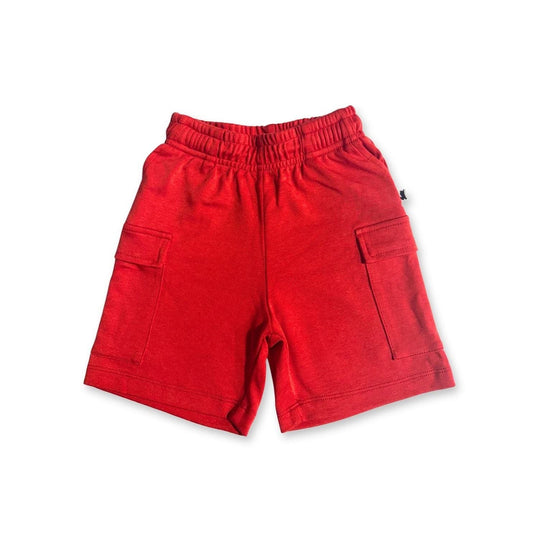 Youth Bamboo Cargo Shorts | Berry