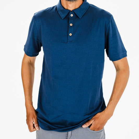 Men's Bamboo Polo Shirt | Navy
