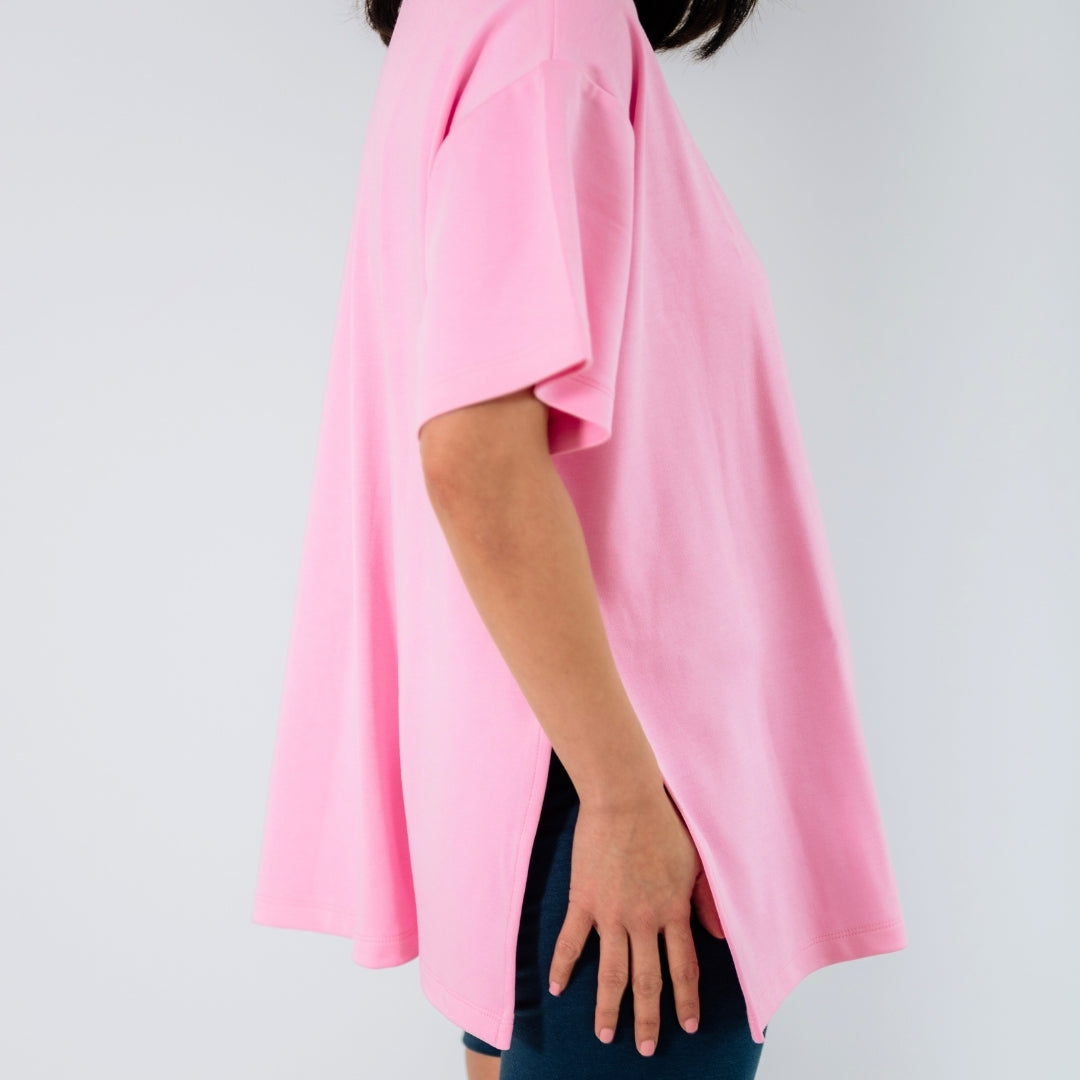 Ladies Bamboo Oversized T-Shirt | Cream - additional view