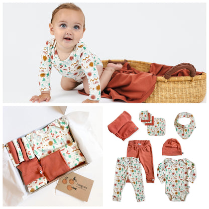 Bamboo Baby Capsule Gift Box | Icon Landscape & Burnt Brick