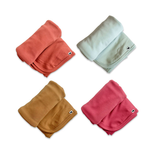 Baby Bamboo Swaddle Blanket | Misty Blue