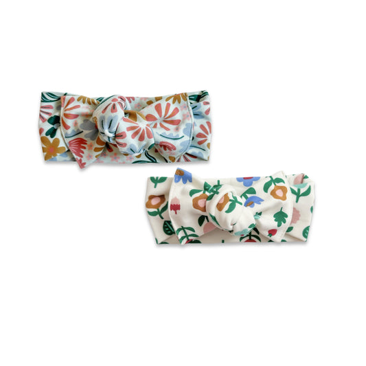 Bamboo Baby Headwrap | Block Floral