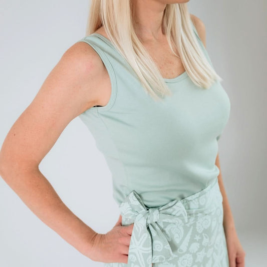 Ladies' Bamboo Classic Tank | Tangerine Crush - additional view