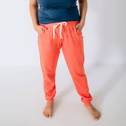 Ladies' Bamboo Lightweight Joggers | Tangerine Crush