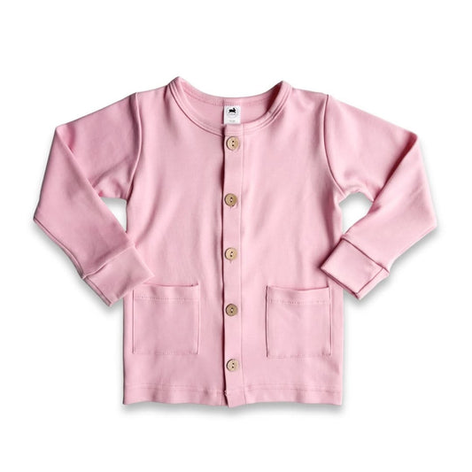 Kids' Bamboo Cardigan | Taffy Pink