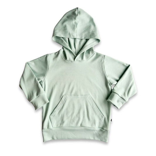 Kids' Lightweight Bamboo Kangaroo Pocket Hoodie | Seaglass
