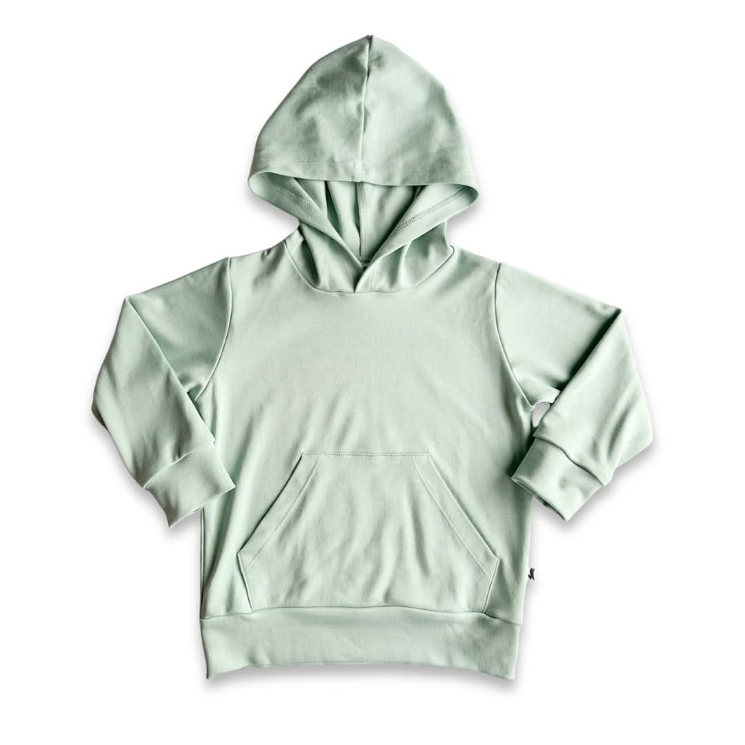 Youth Lightweight Bamboo Kangaroo Pocket Hoodie | Seaglass