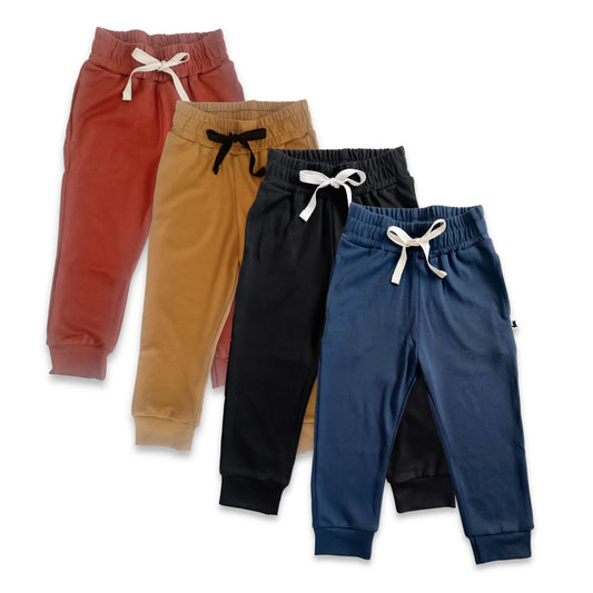Kids’ Lightweight Bamboo Joggers | Burnt Brick