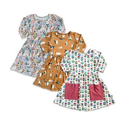 Baby/Kids' Bamboo Clementine Dress | Floating Floral