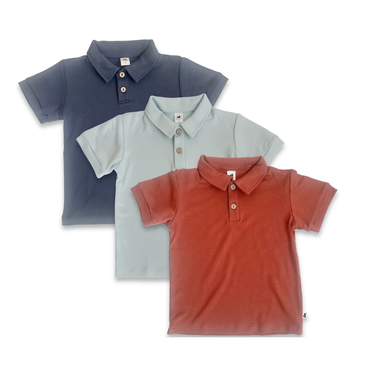 Kids' Bamboo Polo Shirt | Burnt Brick