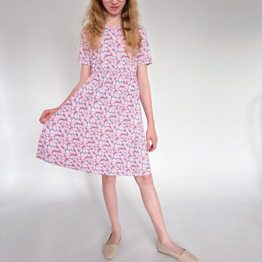 Youth Bamboo Daphne Dress | Parlour Stripe - additional view