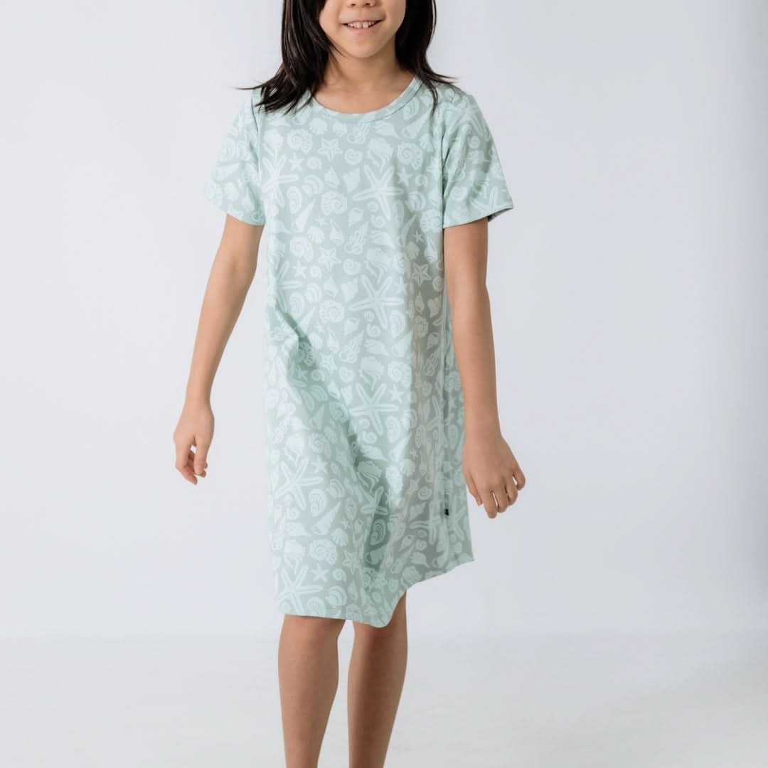 Youth Bamboo Bamboo Winslow Dress | Flamingo Party - additional view