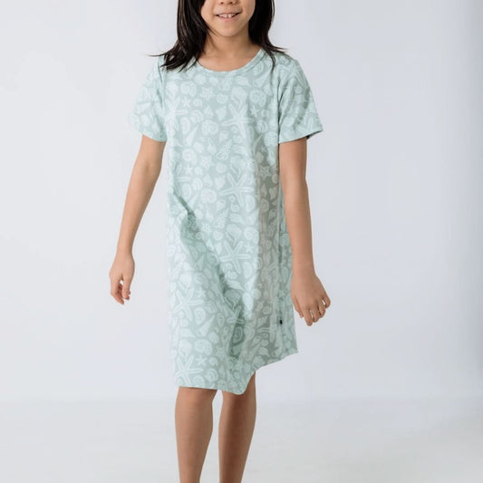 Youth Bamboo Bamboo Winslow Dress | Flamingo Party - additional view