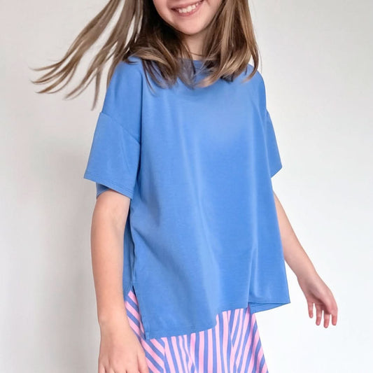 Youth Bamboo Oversized T-Shirt | Cream - additional view
