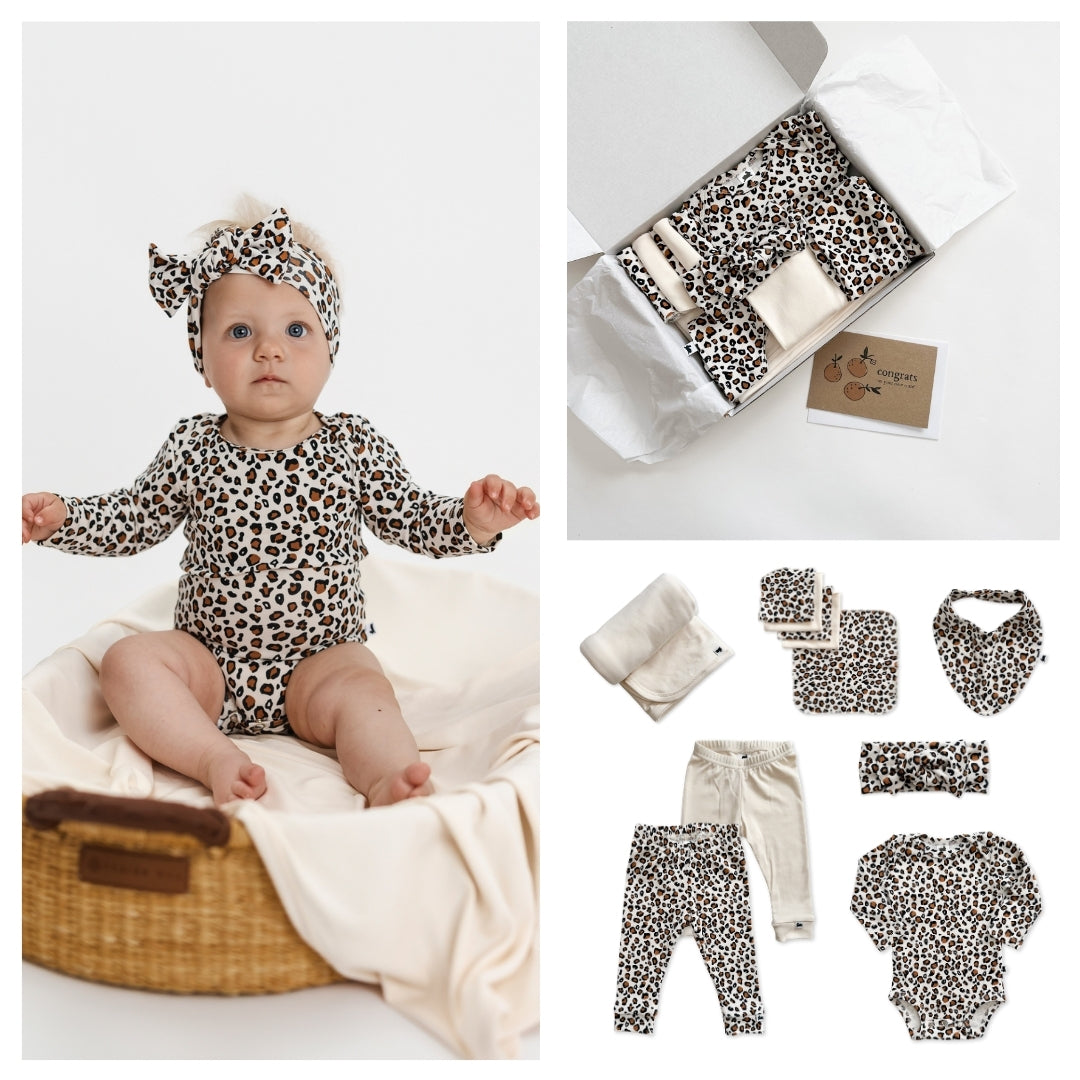 Bamboo Baby Capsule Gift Box | Snow Leopard