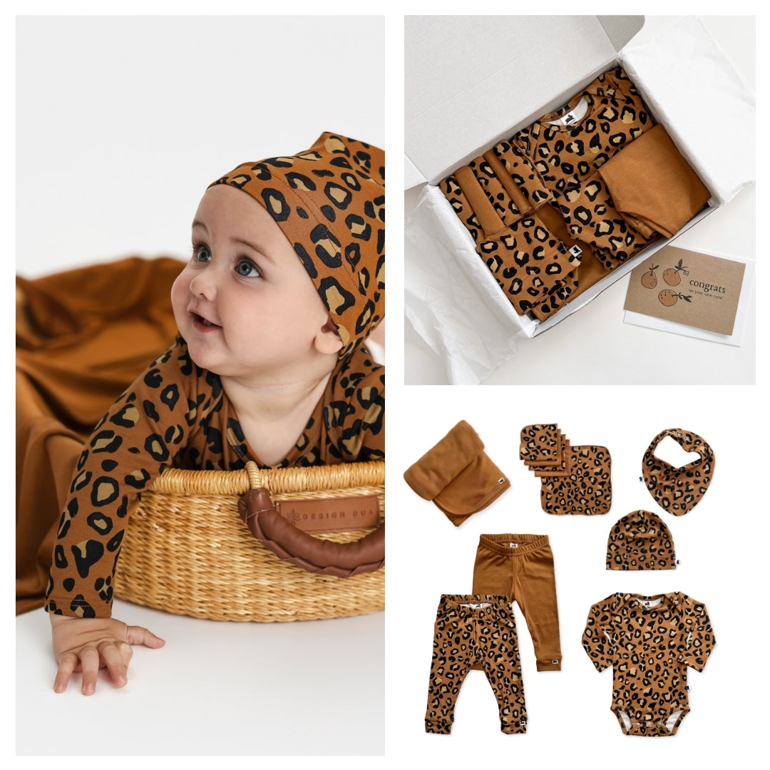 Bamboo Baby Capsule Gift Box | Bronze Leopard