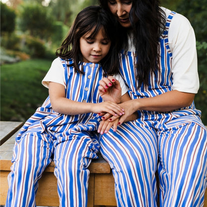 Kids' Bamboo Terry Romperall | Scandi Stripe