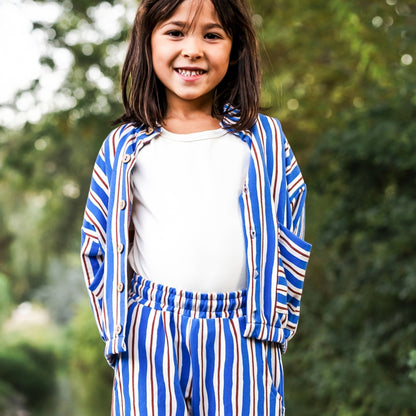 Kids' Bamboo Terry Echo Jacket | Scandi Stripe
