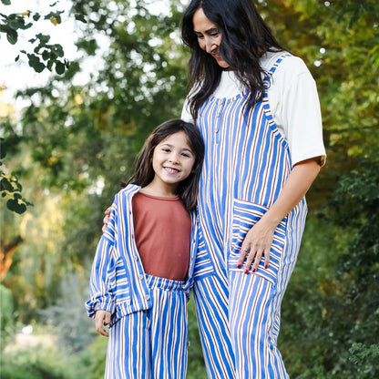 Kids' Bamboo Terry Echo Jacket | Scandi Stripe