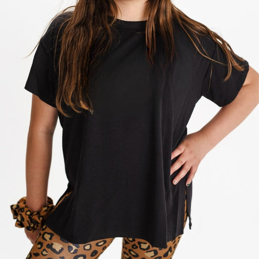 Youth Bamboo Oversize T-Shirt | Black