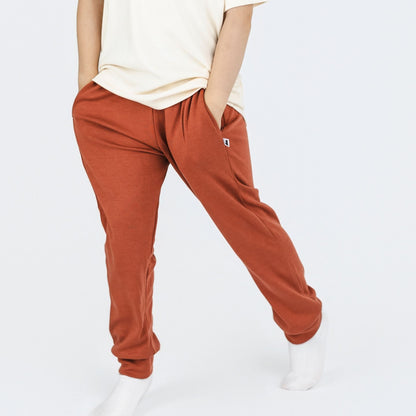 Youth Bamboo Lightweight Joggers | Burnt Brick