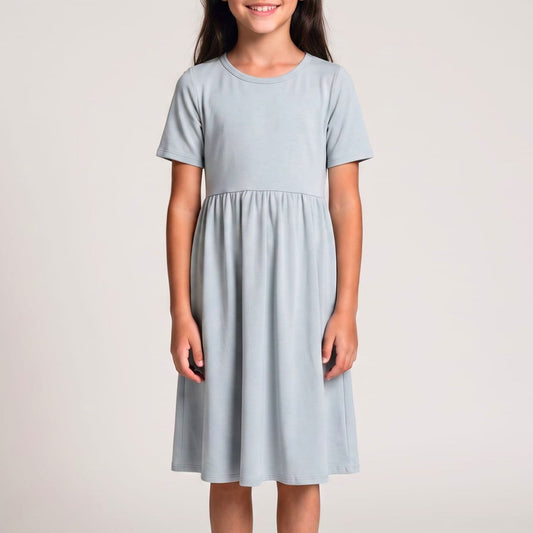 Youth Bamboo Daphne Dress | Misty Blue