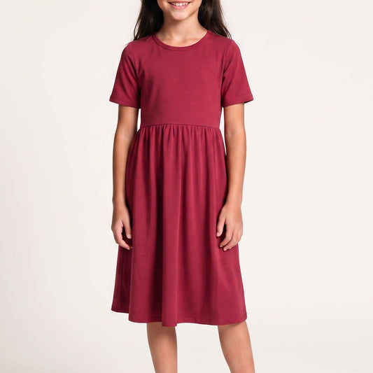 Youth Bamboo Daphne Dress | Pomegranate