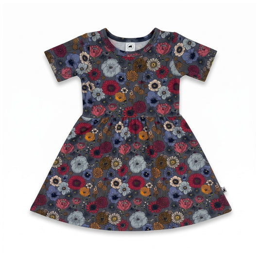 Baby/Kids' Bamboo Daphne Dress | Autumn Floral