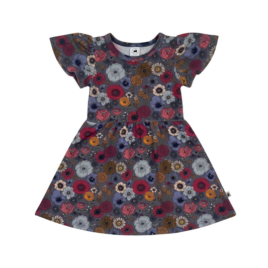 Kids’ Bamboo Kaia Dress | Autumn Floral