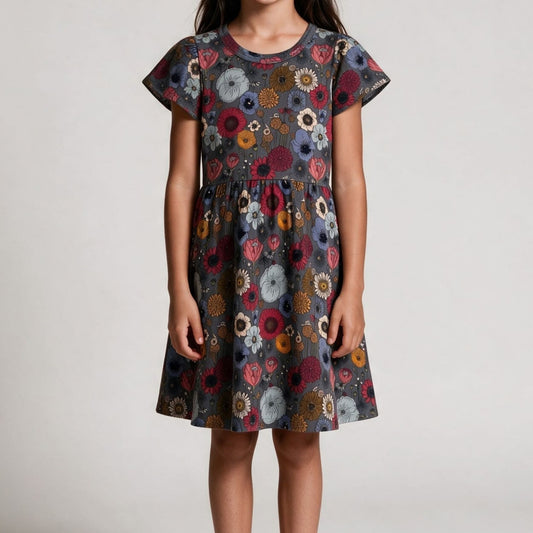 Youth Bamboo Kaia Dress | Autumn Floral